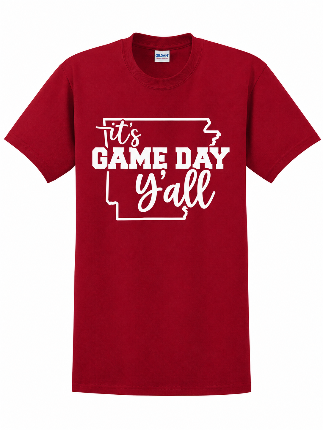 it's gameday yall arkansas tee — ARKANSAS  spirit shirt