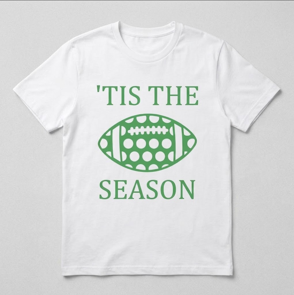 'Tis The Season Football Tee — Football Season spirit shirt