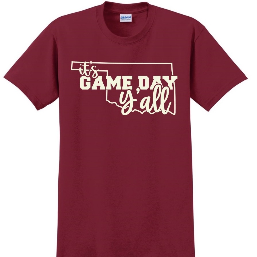 it's gameday y'all OKlahoma Tee — Oklahoma spirit shirt