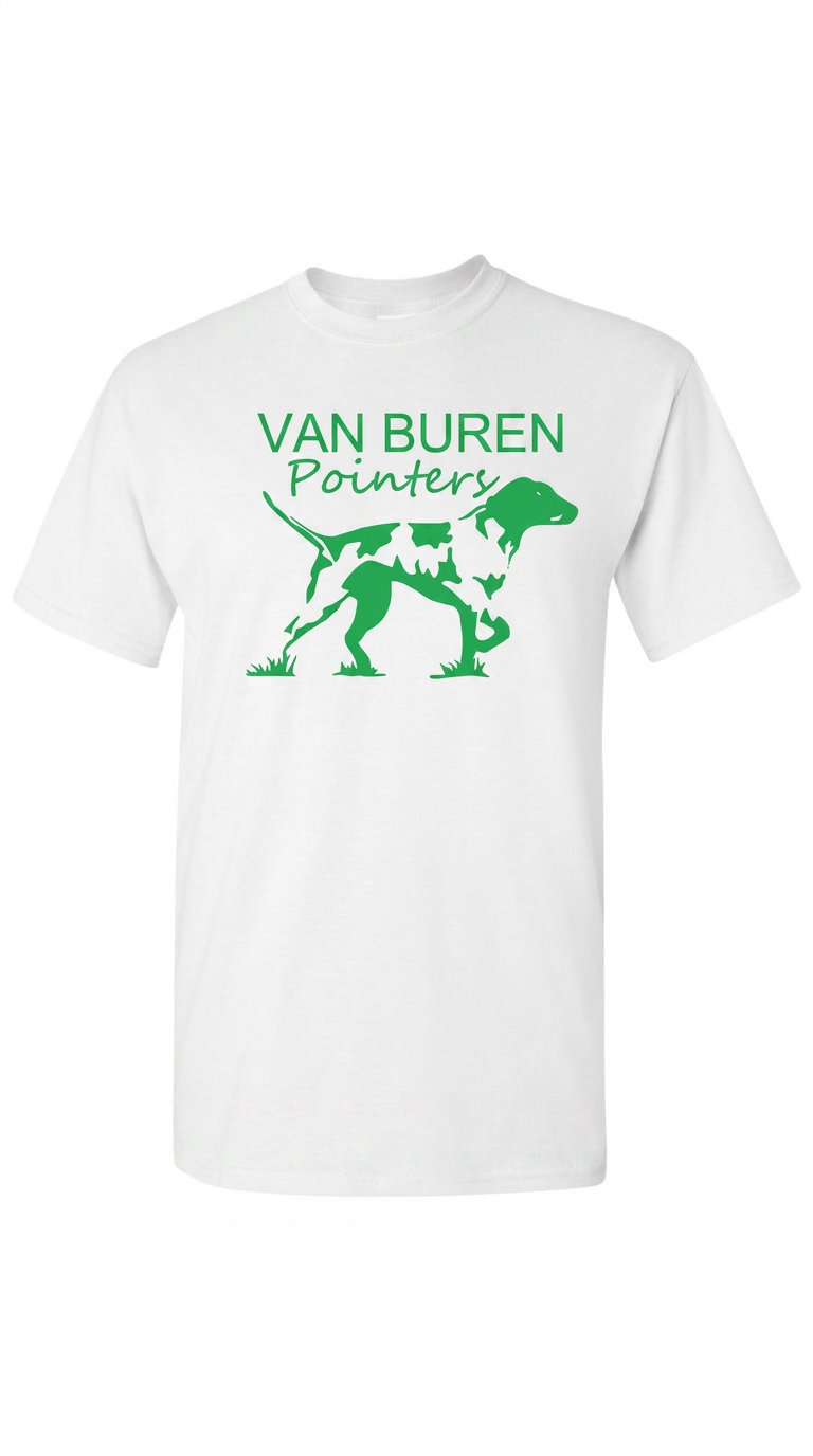 Pointer dog Tee — Van Buren Pointers spirit shirt